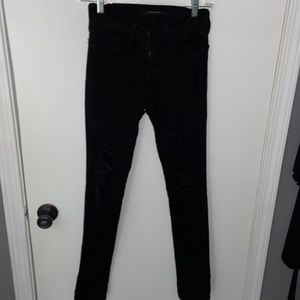 Flying Monkey black distressed jeans. Size 23